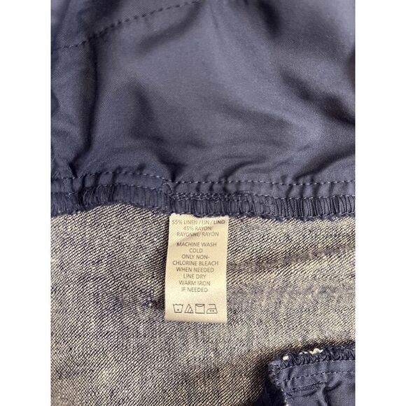 Ann Taylor Loft Womens Flat Front Flared Leg Trouser Dress Pants Blue Size 10 - Picture 8 of 9